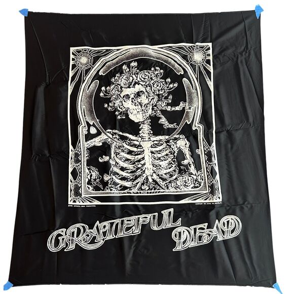 Vintage Grateful Dead Fabric Wall Hanging Banner Nikry Poster Tapestry 40x45 In - Picture 1 of 6